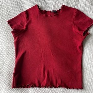 Brandy Melville ruffle t-shirt